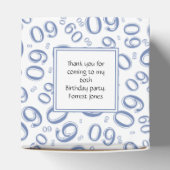 60番目の数字パターン青/白 フェイバーボックス (上部)