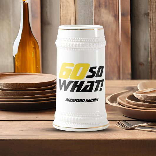 60番目の誕生日だから何の個人的やる気を起こさせるな ビールジョッキ