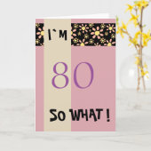 60番目の誕生日のためのおもしろい彼女 カード (黄色い花)