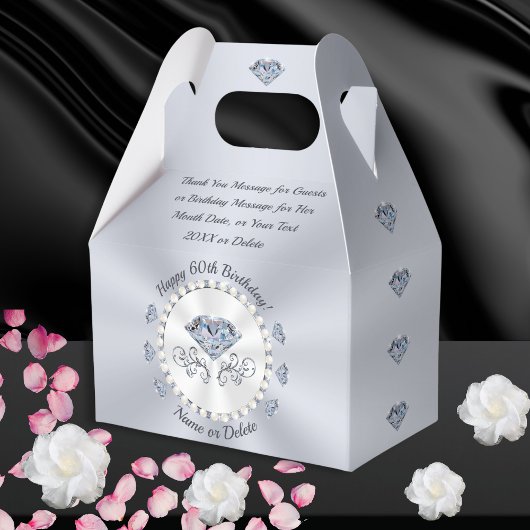 60番目の誕生日アイディアに対する当事者の好意パーソナライズされた、 フェイバーボックス