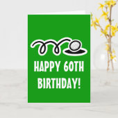 60番目の誕生日カードをお届けします。 カード (黄色い花)