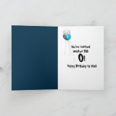 60番目の誕生日キャンドル カード (内部)