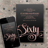 60番目の誕生日スモダンクリプト 招待状
