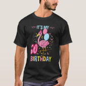 60番目の誕生日フラミンゴ Tシャツ (正面)