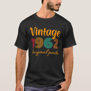 60番目の誕生日ヴィンテージ1962年の誕生日1962元 Tシャツ