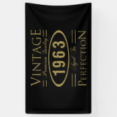 60番目の誕生日ヴィンテージ1963 横断幕 (縦)