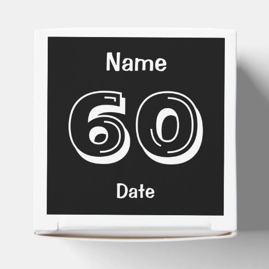 60番目の誕生日優先ボックスの設定 フェイバーボックス (上部)