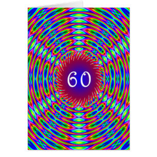 60番目の誕生日抽象芸術トリップ(幻覚体験)のような渦巻き