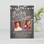 60番目の誕生日招待状ヴィンテージ60誕生日 招待状 (スタンド正面)