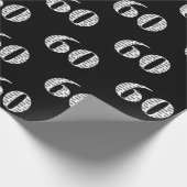 60番目の誕生日文字 ラッピングペーパー (角)