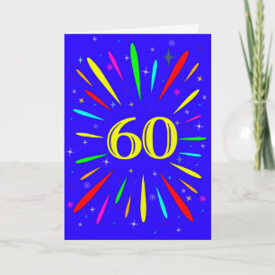 60番目の誕生日爆発カード カード