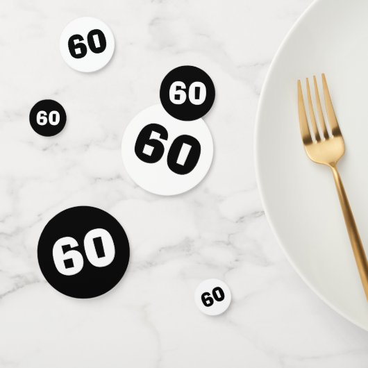 60番目の誕生日紙吹雪 コンフェッティ (グループ)