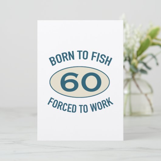 60番目の誕生日魚釣り カード (スタンド正面)