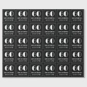 60番目の誕生日-インスパイアアールデコ検索"60",名前 ラッピングペーパー (フラット)