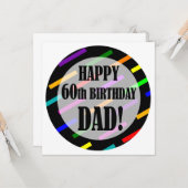 60番目の誕生日(パパ) カード (正面/裏面インサイチュ)