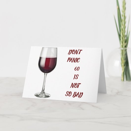 **60番目の誕生日**パーティーの獲得 カード (正面)