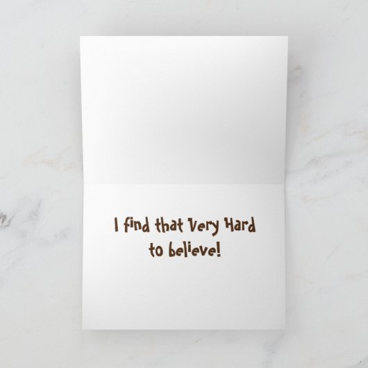 **60番目の誕生日**懸命時間が信じあります! カード (内部)