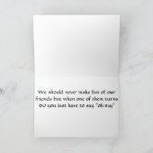 ***60番目の誕生日***私は、あなたをおもしろいにする! カード (内部)