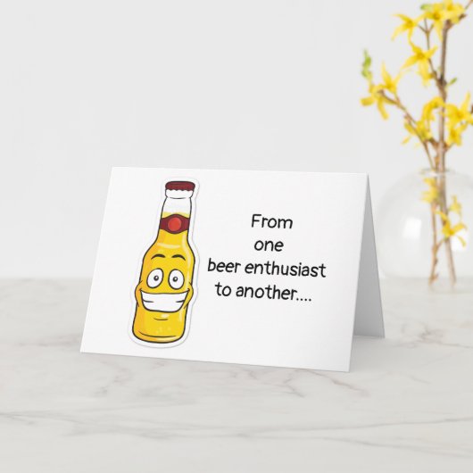 **60番目の誕生日** 24ビア/24時間ユーモアカード カード (黄色い花)