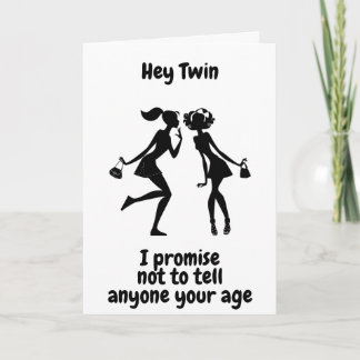 **60番目の誕生日** AGE TWIN"カードが表示されない カード