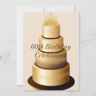 60番目の誕生祝い招待状 招待状