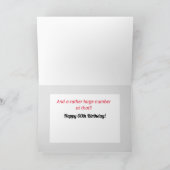 60番誕生日ユーモアのあるカード！カード カード (内部)