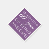 60祝年のカラーナ素晴らしプキン スタンダードカクテルナプキン (角)