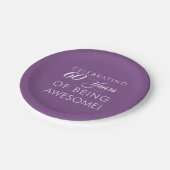 60祝年のカラー素晴らしプレート ペーパープレート (アングル)