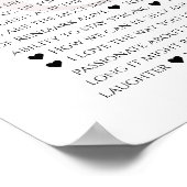 60私たちはあなたと一緒に働くことが大好きな理由， 70誕生日 ポスター (角)