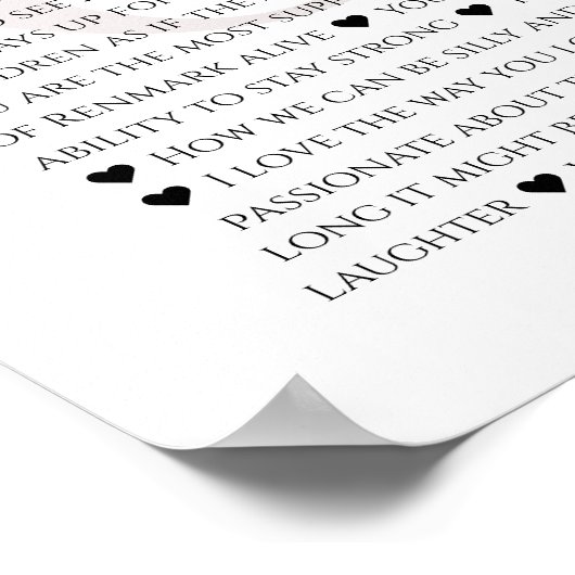 60私たちはあなたと一緒に働くことが大好きな理由, 70誕生日 ポスター (角)