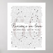 60私たちはあなたと一緒に働くことが大好きな理由， 70誕生日 ポスター (正面)