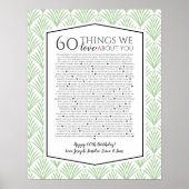 60私たちはあなたについて愛するアールデコファン1920 ポスター (正面)