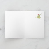 60空白の誕生日さくらんぼブロッサム&ハミングバード カード (内部)