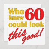 60笑わされるバースデーパーティ招待状 招待状 (正面/裏面)