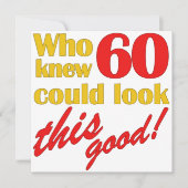 60笑わされるバースデーパーティ招待状 招待状 (正面)