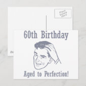 60笑わされる番目の誕生日 ポストカード (正面/裏面)