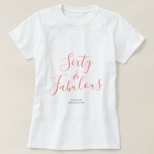 60素晴らしいサンゴ名前をカスタムする60th誕生日ギフト tシャツ