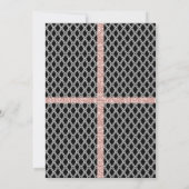 60素晴らしいピンクのグリッター60歳の誕生日パーティー 招待状 (裏面)