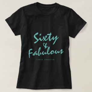 60素晴らしい光ティール(緑がかった色)名60th誕生日ギフト tシャツ
