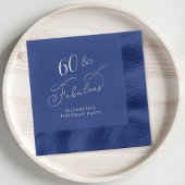 60素晴らしい60th誕生日パーティー金ゴールド 箔ナプキン