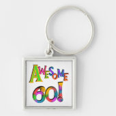 60素晴らし誕生日Tシャツとギフト キーホルダー (正面)