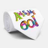 60素晴らし誕生日Tシャツとギフト ネクタイ (ロール)