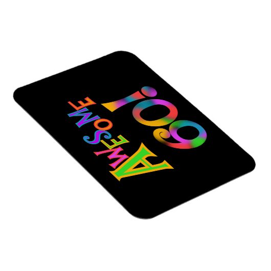 60素晴らし誕生日Tシャツとギフト マグネット (右側)