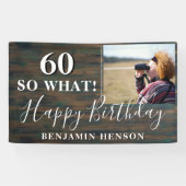 60素朴So What 60th Birthday Party写真 横断幕 (横)