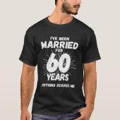 60結婚した年おもしろい60結婚周年 Tシャツ (正面)
