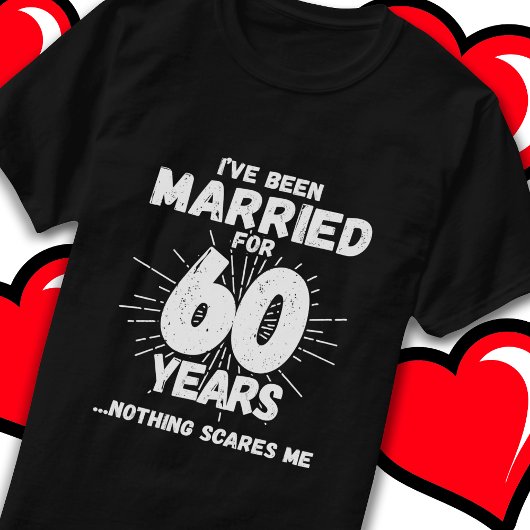 60結婚した年おもしろい60結婚周年 Tシャツ
