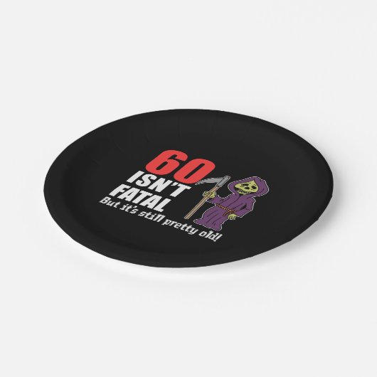 60致命的がありませんしかしそれは今でも古い死神です ペーパープレート (アングル)