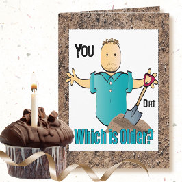 60誕生日おもしろいことわざ男性マンガ老齢期 カード