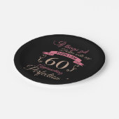 60誕生日が年齢と共に向上 ペーパープレート (アングル)
