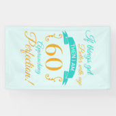 60誕生日が年齢と共に向上 横断幕 (横)